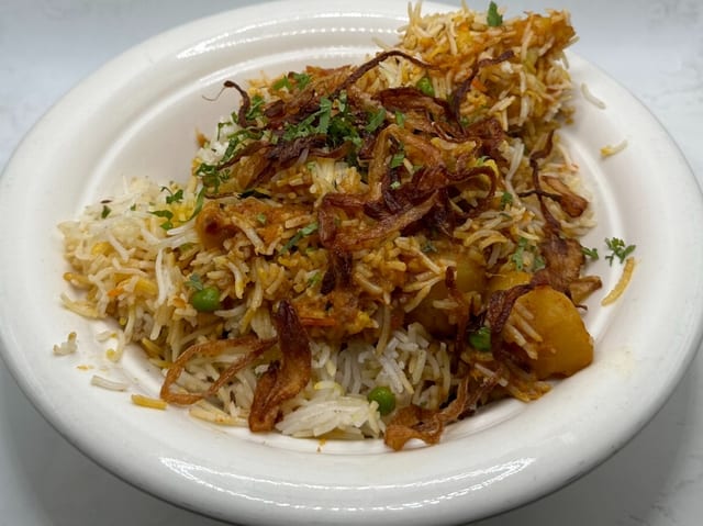 Vegetable Biryani.